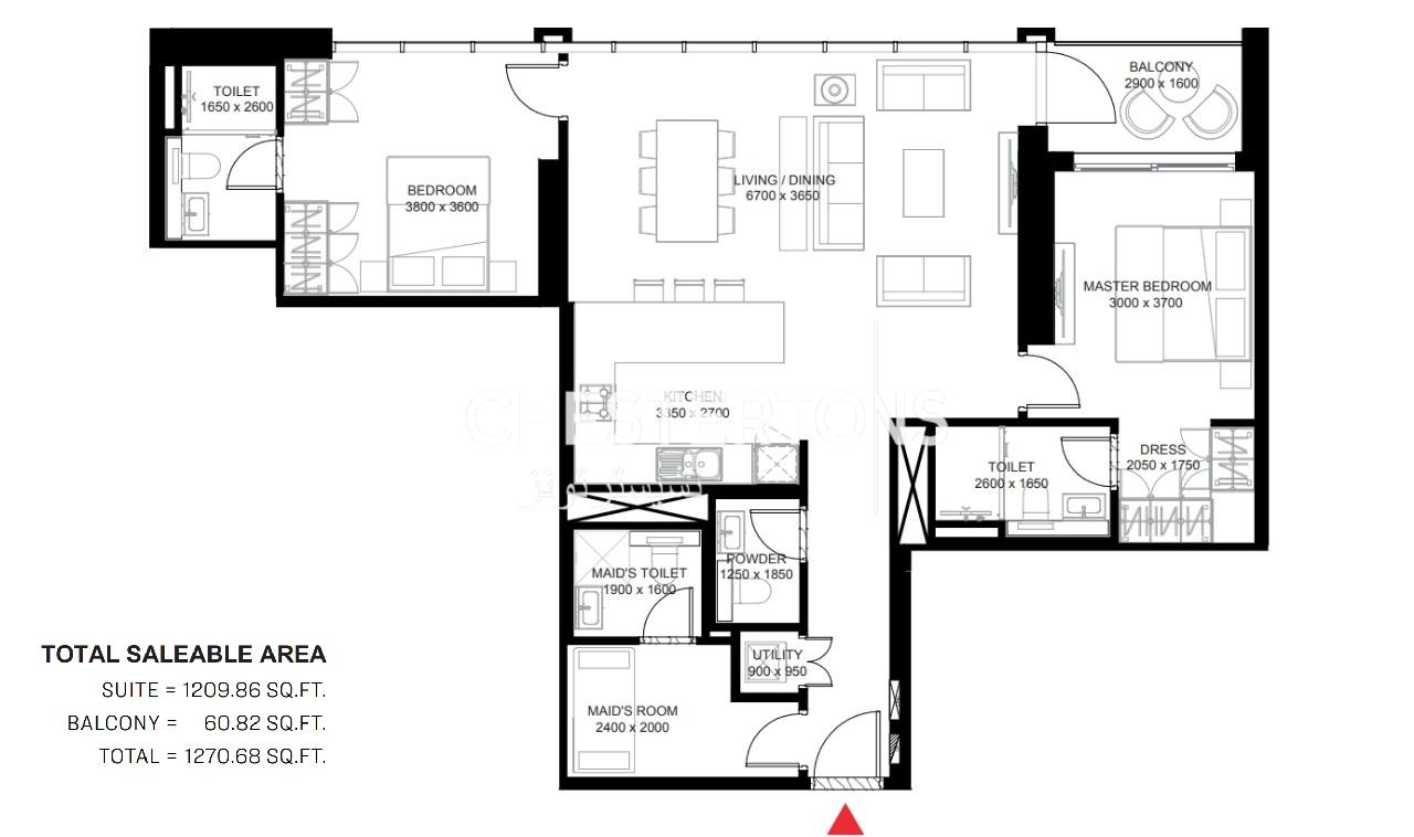 Image of Apartment - 2 Bedrooms - 4 Bathrooms for Sale in Mohammed Bin Rashid City-Dubai-United Arab Emirates, Image 31